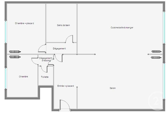 Appartement T3 à louer - 3 pièces - 69.09 m2 - BOULOGNE BILLANCOURT - 92 - ILE-DE-FRANCE - Century 21 Marché Escudier