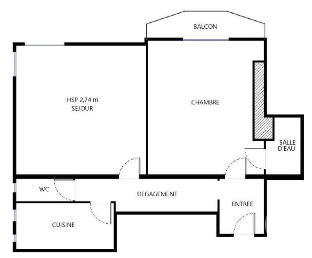 Afficher la photo en grand Appartement F2 à vendre - 2 pièces - 46.68 m2 - BOULOGNE BILLANCOURT - 92 - ILE-DE-FRANCE - Century 21 Marché Escudier