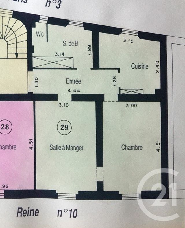 Appartement T2 à louer - 2 pièces - 48.04 m2 - BOULOGNE BILLANCOURT - 92 - ILE-DE-FRANCE - Century 21 Marché Escudier