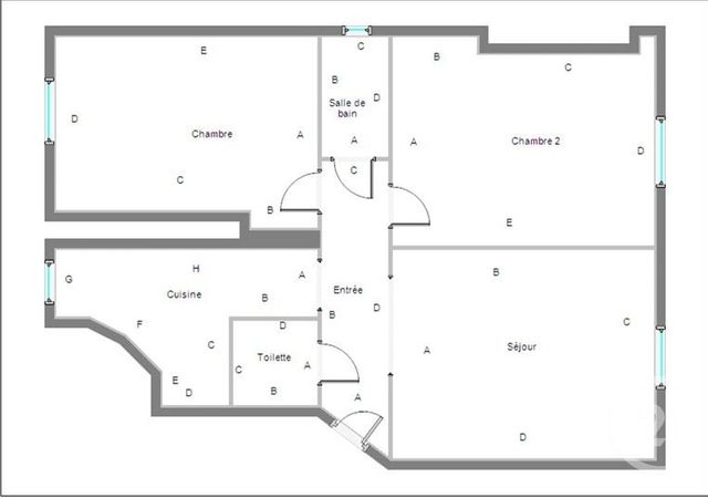 Appartement T3 à louer - 3 pièces - 57.03 m2 - BOULOGNE BILLANCOURT - 92 - ILE-DE-FRANCE - Century 21 Marché Escudier