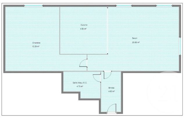 Appartement T2 à vendre - 2 pièces - 48.04 m2 - BOULOGNE BILLANCOURT - 92 - ILE-DE-FRANCE - Century 21 Marché Escudier