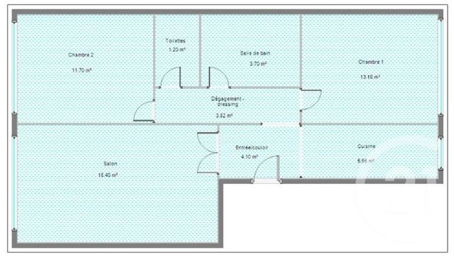 Appartement T3 à vendre - 3 pièces - 62.02 m2 - BOULOGNE BILLANCOURT - 92 - ILE-DE-FRANCE - Century 21 Marché Escudier