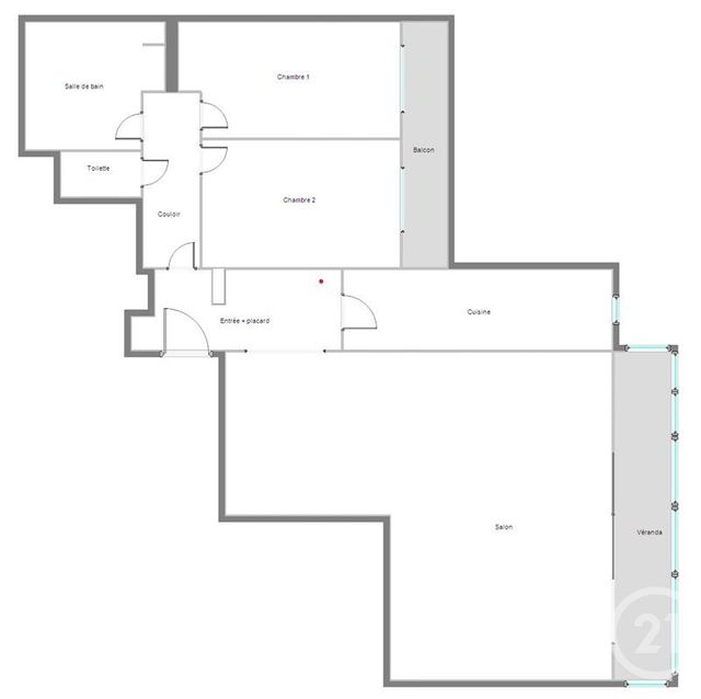 Appartement T3 à louer - 3 pièces - 69.57 m2 - BOULOGNE BILLANCOURT - 92 - ILE-DE-FRANCE - Century 21 Marché Escudier