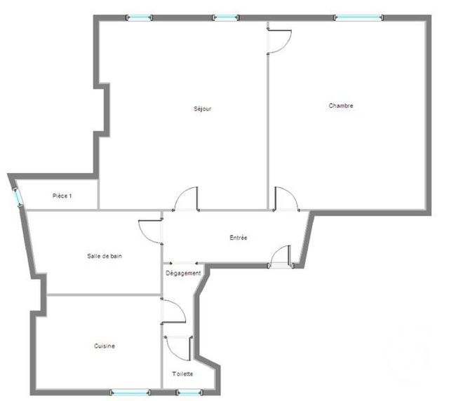 Appartement F2 à vendre - 2 pièces - 61.16 m2 - CLICHY - 92 - ILE-DE-FRANCE - Century 21 Marché Escudier