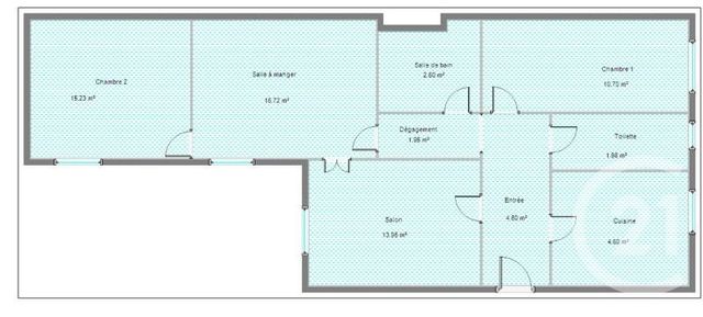 Appartement F4 à vendre - 4 pièces - 72.55 m2 - PARIS - 75007 - ILE-DE-FRANCE - Century 21 Marché Escudier
