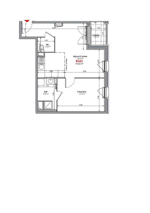 Appartement T2 à louer - 2 pièces - 44.25 m2 - CLAMART - 92 - ILE-DE-FRANCE - Century 21 Marché Escudier