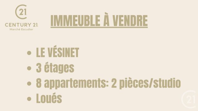 Immeuble à vendre LE VESINET