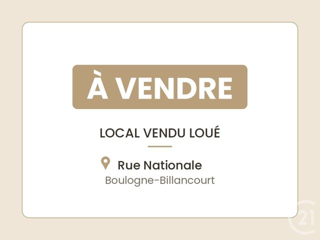 Appartement Local à vendre BOULOGNE BILLANCOURT