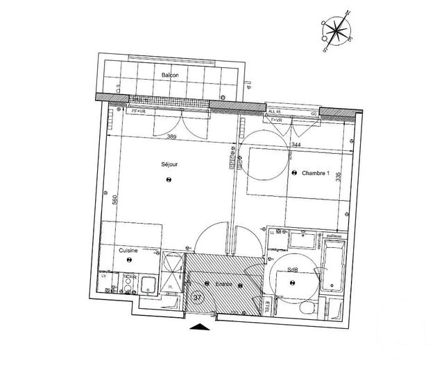 Appartement T2 à louer - 2 pièces - 41.69 m2 - CLAMART - 92 - ILE-DE-FRANCE - Century 21 Marché Escudier
